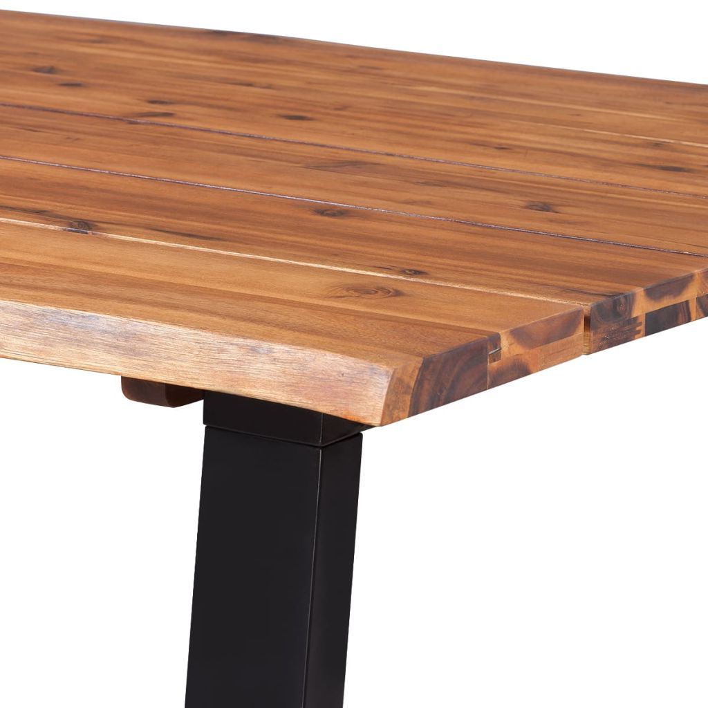 Vidaxl Dining Table Solid Acacia Wood 180x90 Cm With Most Popular Unique Acacia Wood Dining Tables (Photo 9 of 25)