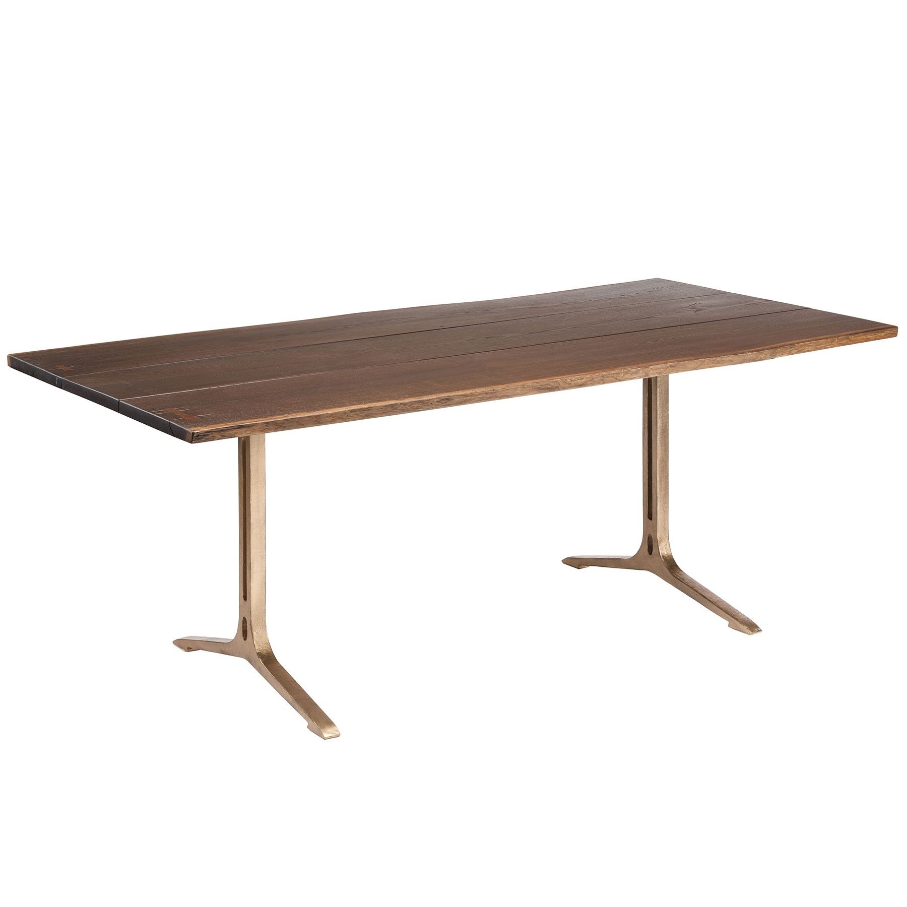 Widely Used Dining Tables In Smoked Seared Oak For Samara Dining Table – Seared Oak / Bronze (Photo 1 of 25)