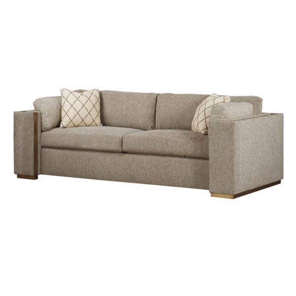 130" Stockton Sectional Couches With Double Chaise Lounge Herringbone Fabric Pertaining To Well Known Sofas And Sectionals (View 19 of 24)