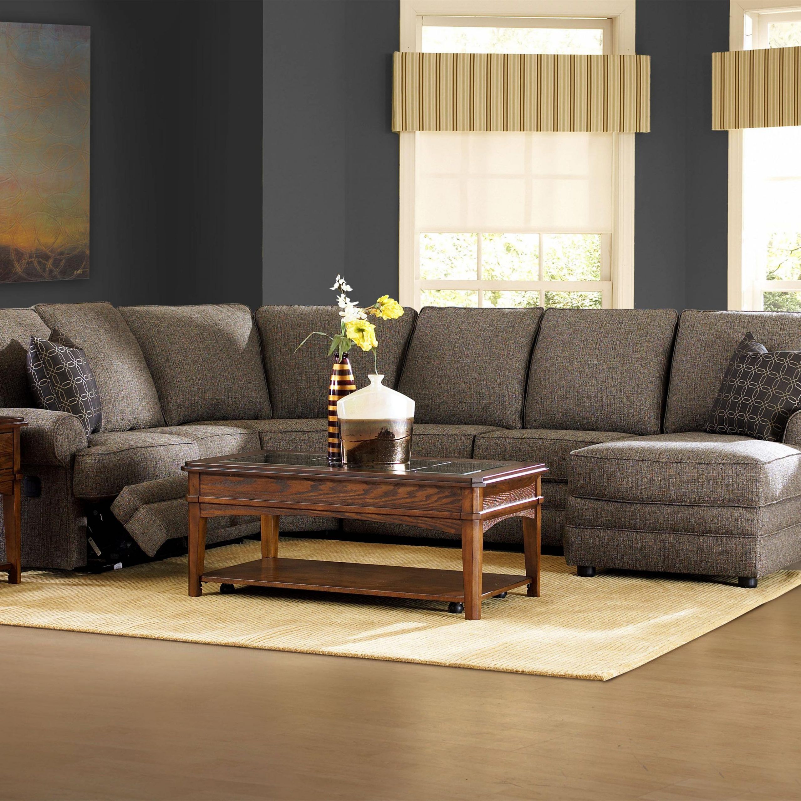 2018 Hannah Left Sectional Sofas Inside Klaussner Belleview Reclining Sectional With Left Side (View 24 of 25)