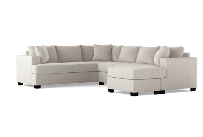 2pc Burland Contemporary Sectional Sofas Charcoal Pertaining To Newest Kerri Charcoal 2 Piece Sectional With Left Arm Facing (View 4 of 25)