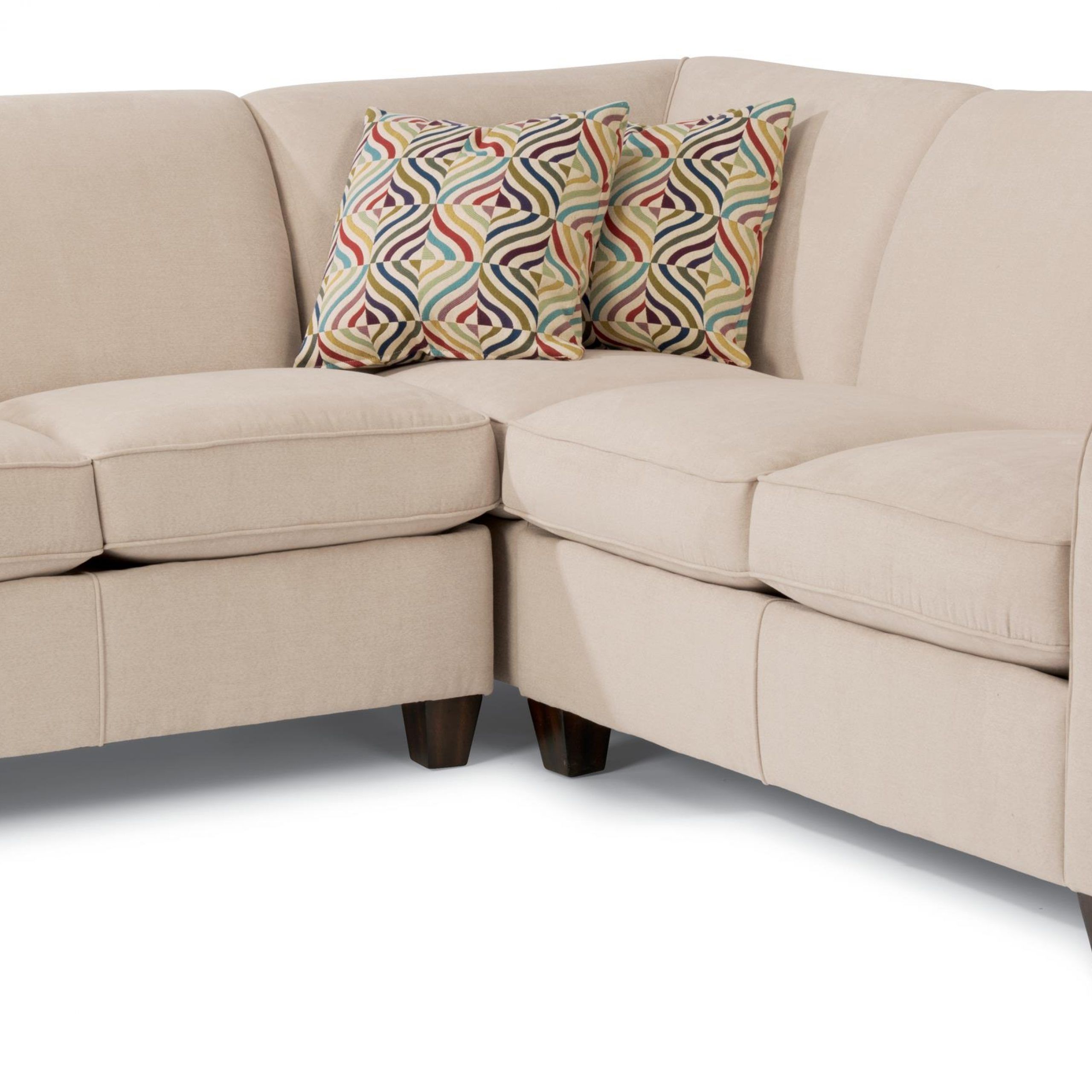 3pc Polyfiber Sectional Sofas Inside Preferred Flexsteel Dana 5990 27+231+28 915 11 Three Piece Corner (View 25 of 25)