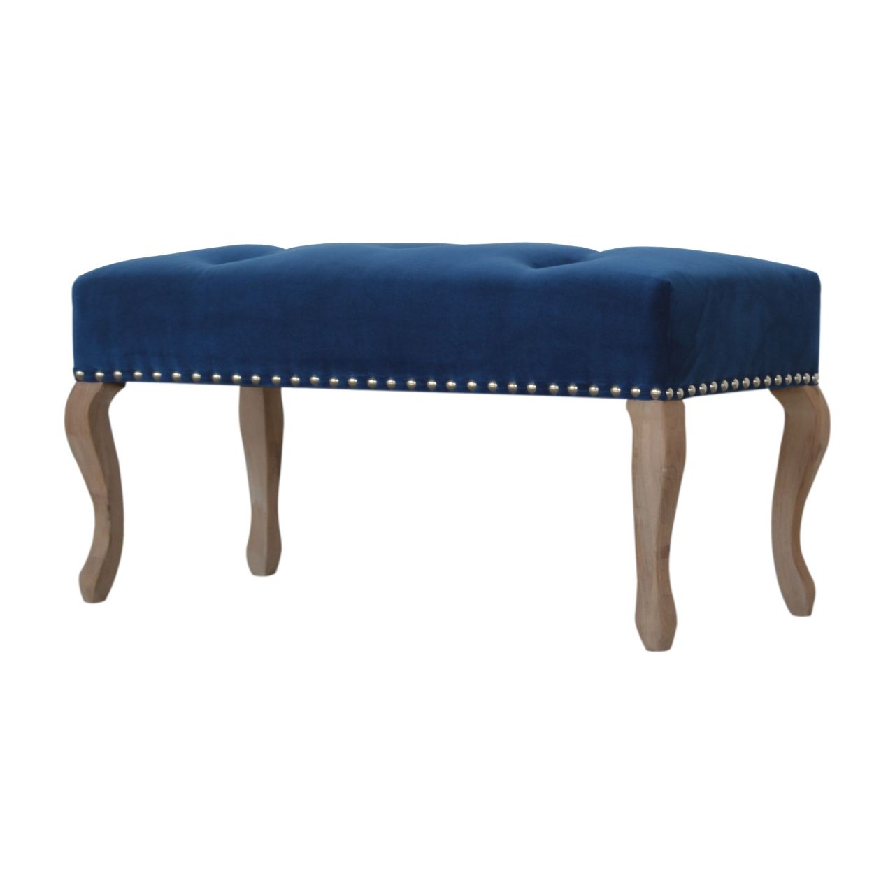 Artisan Blue Sofas With Regard To Most Current Wholesale French Style Royal Blue Velvet Bench, Dropship (View 15 of 15)
