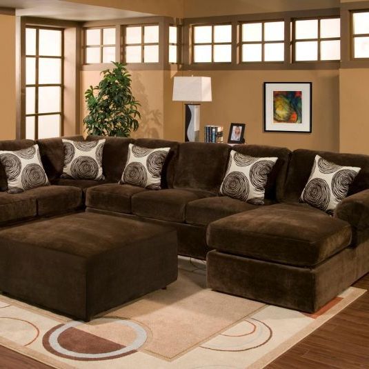 Best And Newest Bradley Sectional Sofa Displaying Photos Of Comfortable Inside 2pc Luxurious And Plush Corduroy Sectional Sofas Brown (View 14 of 25)