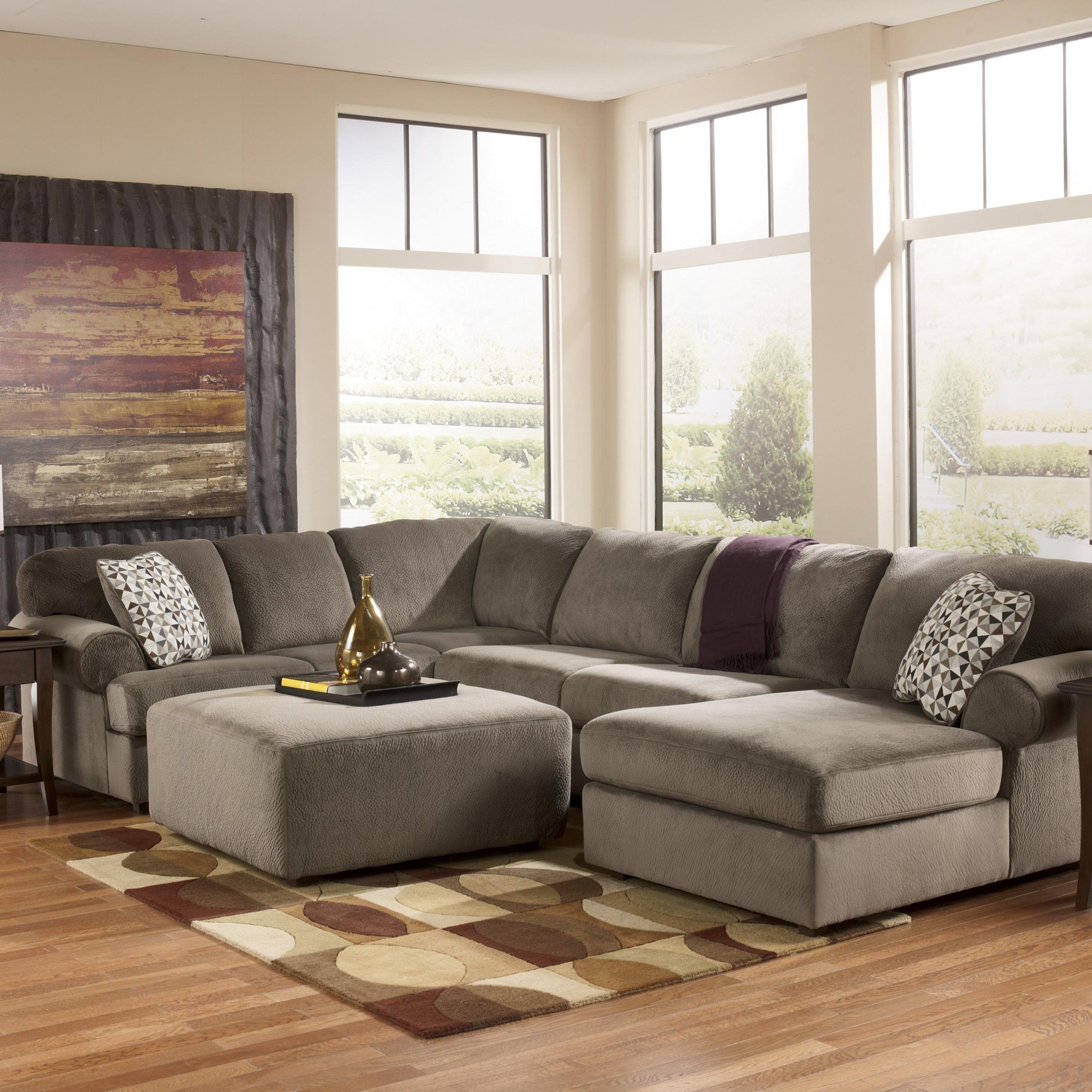Casual Sectional Sofa With Left Chaisesignature Design For Popular Hannah Left Sectional Sofas (Photo 20 of 25)