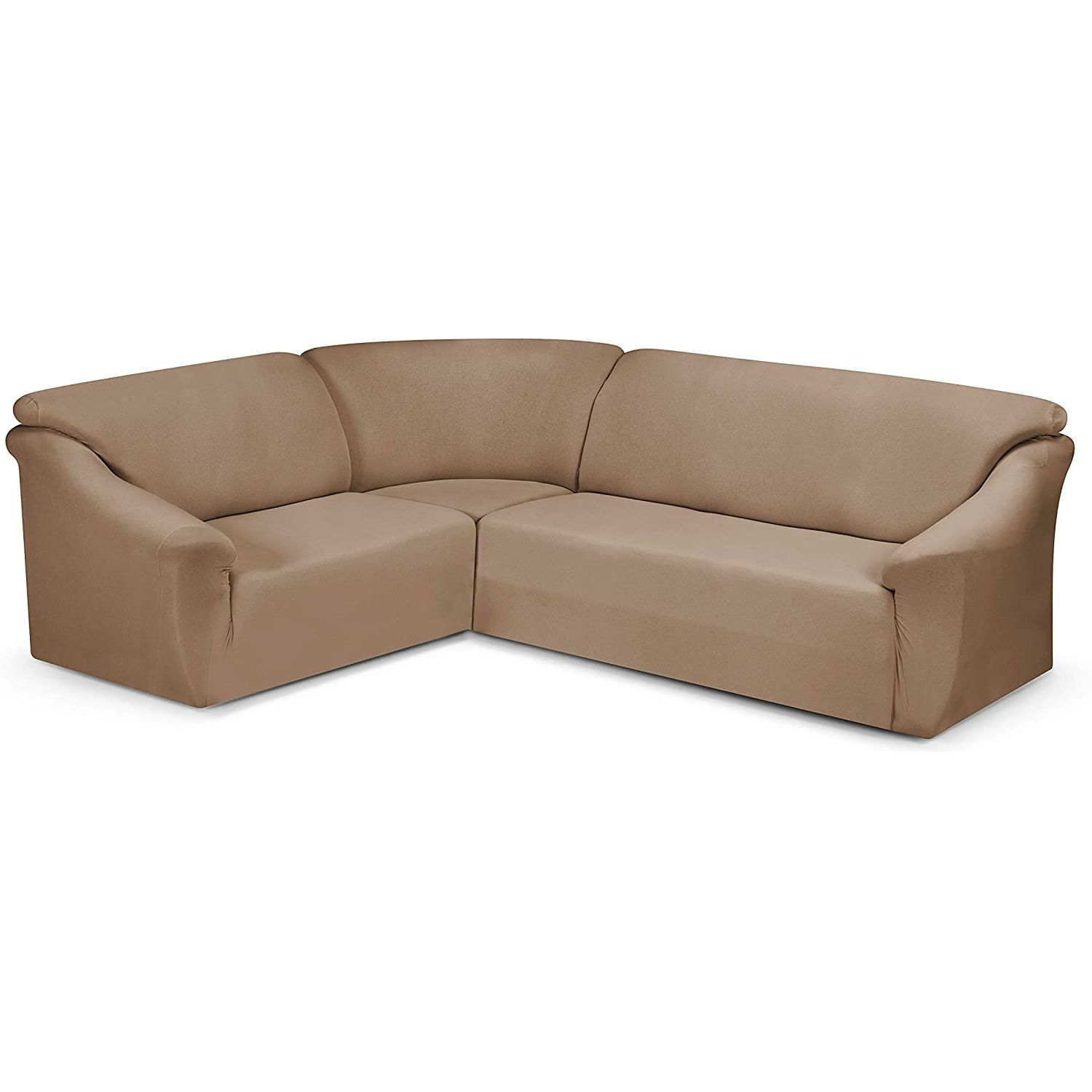 Celine Sectional Futon Sofas With Storage Camel Faux Leather For Popular Miriam Corner Sofa Camel: Amazon.co (View 7 of 25)