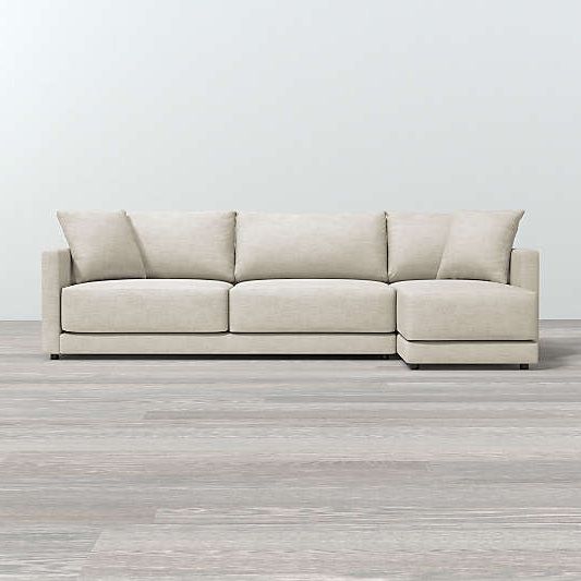 Crate And Barrel Regarding Well Known Setoril Modern Sectional Sofa Swith Chaise Woven Linen (View 6 of 25)