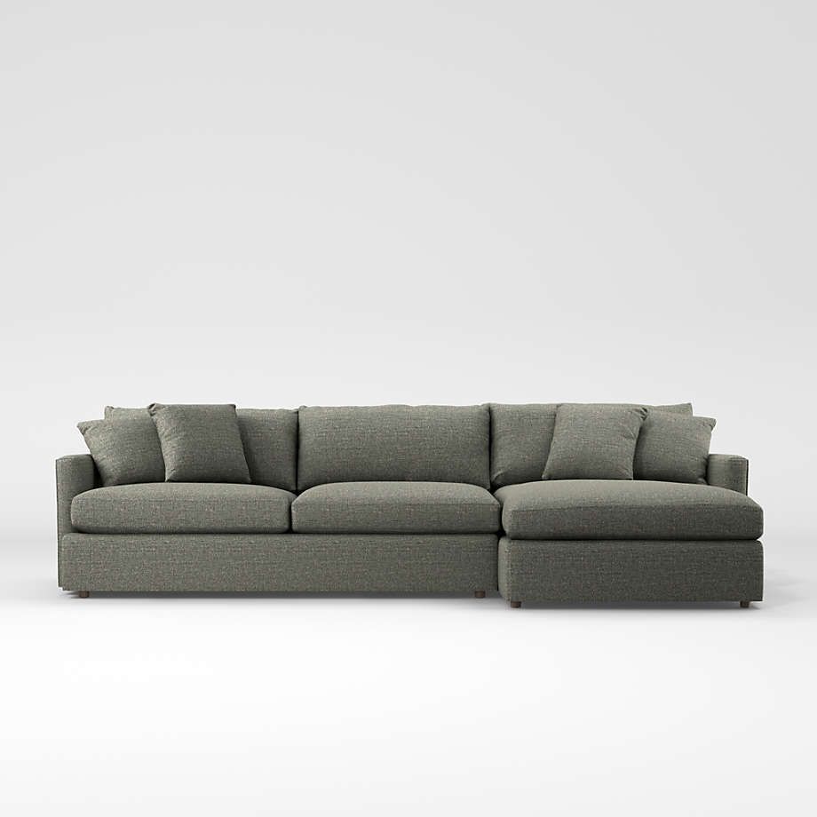 Crate And In Most Current Setoril Modern Sectional Sofa Swith Chaise Woven Linen (View 9 of 25)