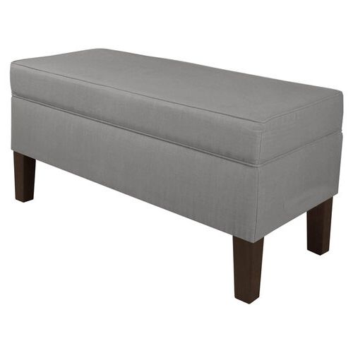Current Annette Navy Sofas Regarding Skyline Furniture Annette Upholstered Storage Bench (View 2 of 15)