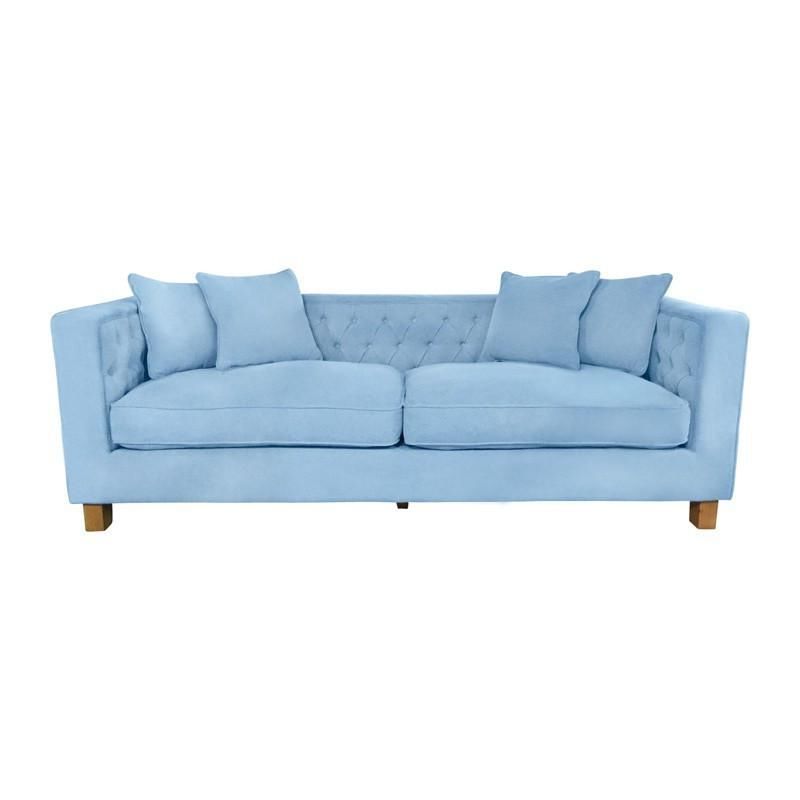 Current Brayson Chaise Sectional Sofas Dusty Blue For Pininteriors Online On Lounges For A Lifetime (View 22 of 25)