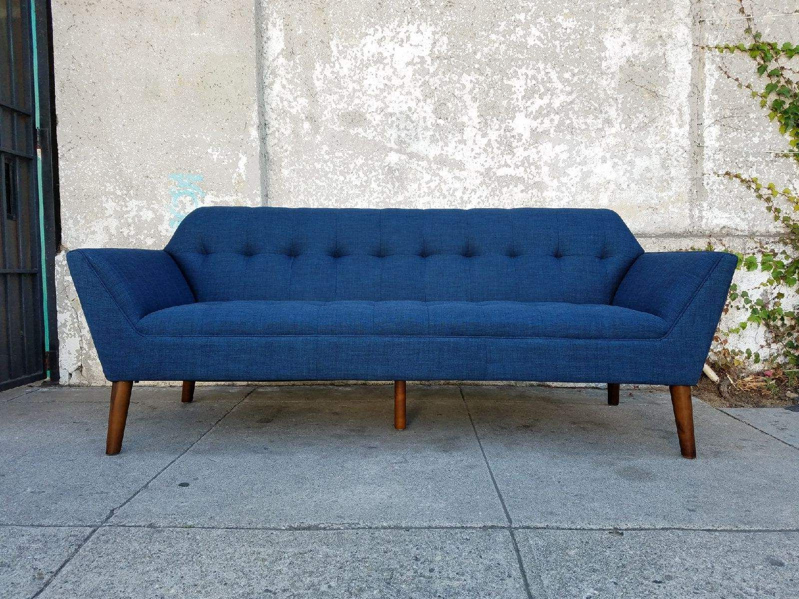 Downtown Navy Blue Sofa (Photo 5 of 25)