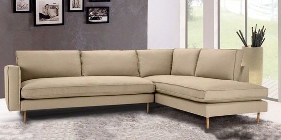 Dream Navy 3 Piece Modular Sofas Throughout 2017 Modular Rhs Three Seater Sofa With Lounger In Beige Colour (View 9 of 15)