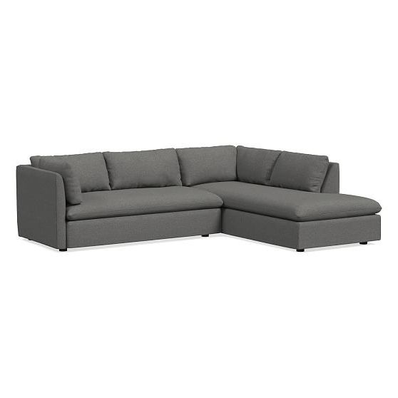 Dulce Right Sectional Sofas Twill Stone Regarding Favorite Shelter Set 2  Right Arm Sofa, Left Arm Terminal Chaise (View 3 of 25)