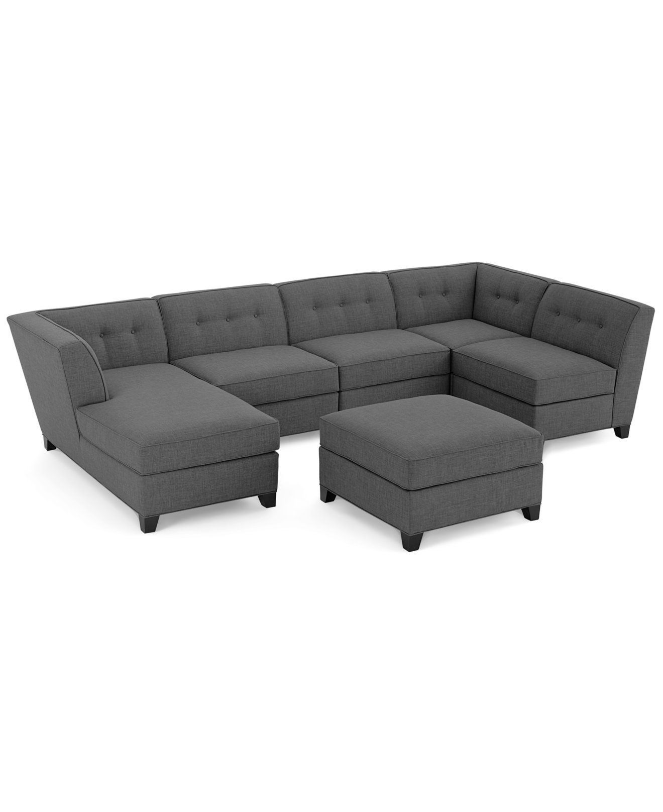 Element Right Side Chaise Sectional Sofas In Dark Gray Linen And Walnut Legs Intended For Newest Right Arm Chaise Lounge – Ideas On Foter (View 23 of 25)