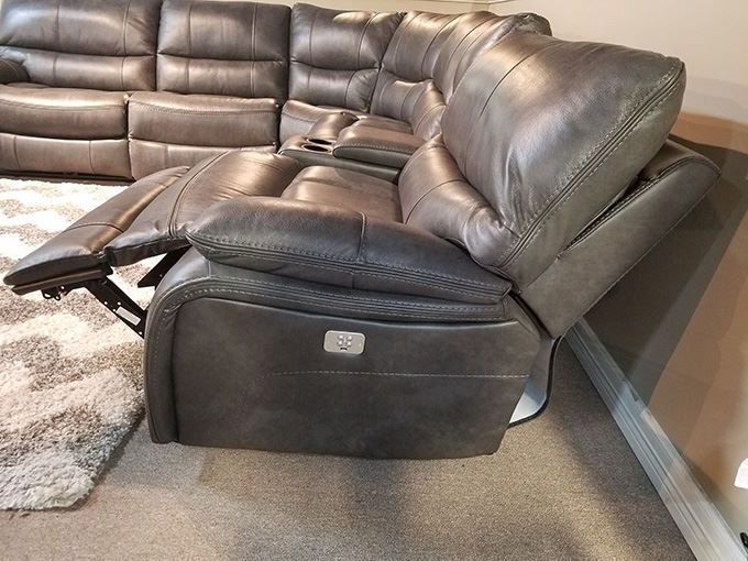 Fashionable Luna Leather Sectional Sofas Pertaining To Luna Leather Power Reclining Sectional: Only $5, (View 2 of 25)