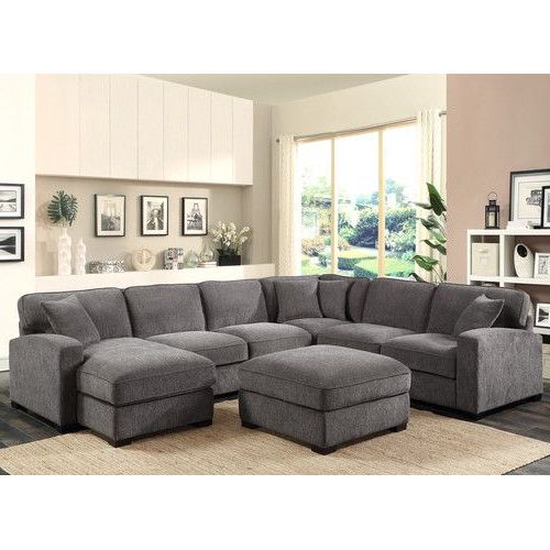 Furniture, Sectional With Regard To Most Recently Released Riley Retro Mid Century Modern Fabric Upholstered Left Facing Chaise Sectional Sofas (Photo 1 of 25)