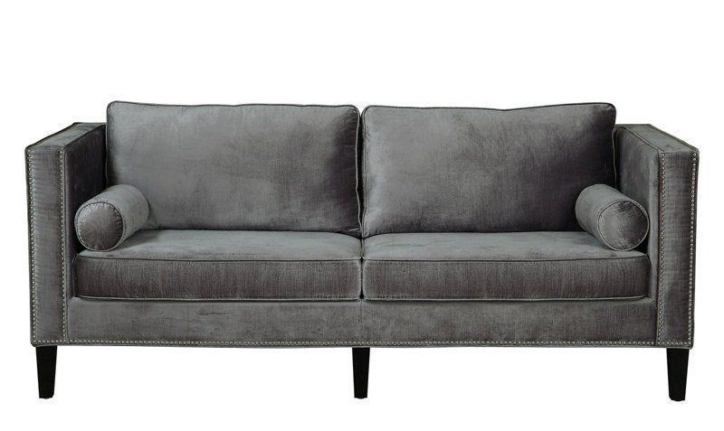 Grey Velvet Sofa, Velvet Sofa (View 15 of 25)