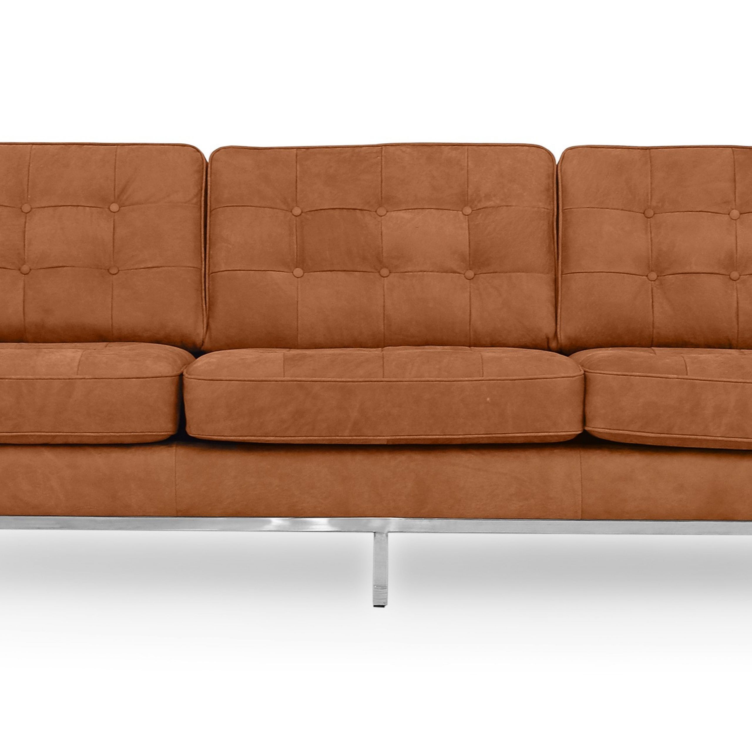 Kardiel Florence Mid Century Modern 89" Sofa, Cognac Full For Latest Florence Mid Century Modern Right Sectional Sofas (View 2 of 25)