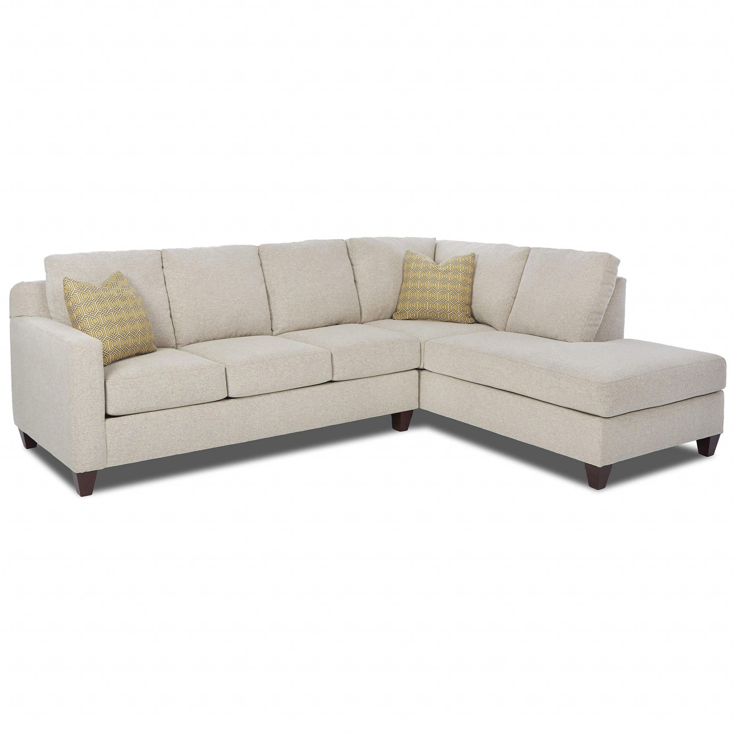 Klaussner Bosco Contemporary 2 Piece Sectional With Left With Best And Newest Hannah Left Sectional Sofas (View 7 of 25)