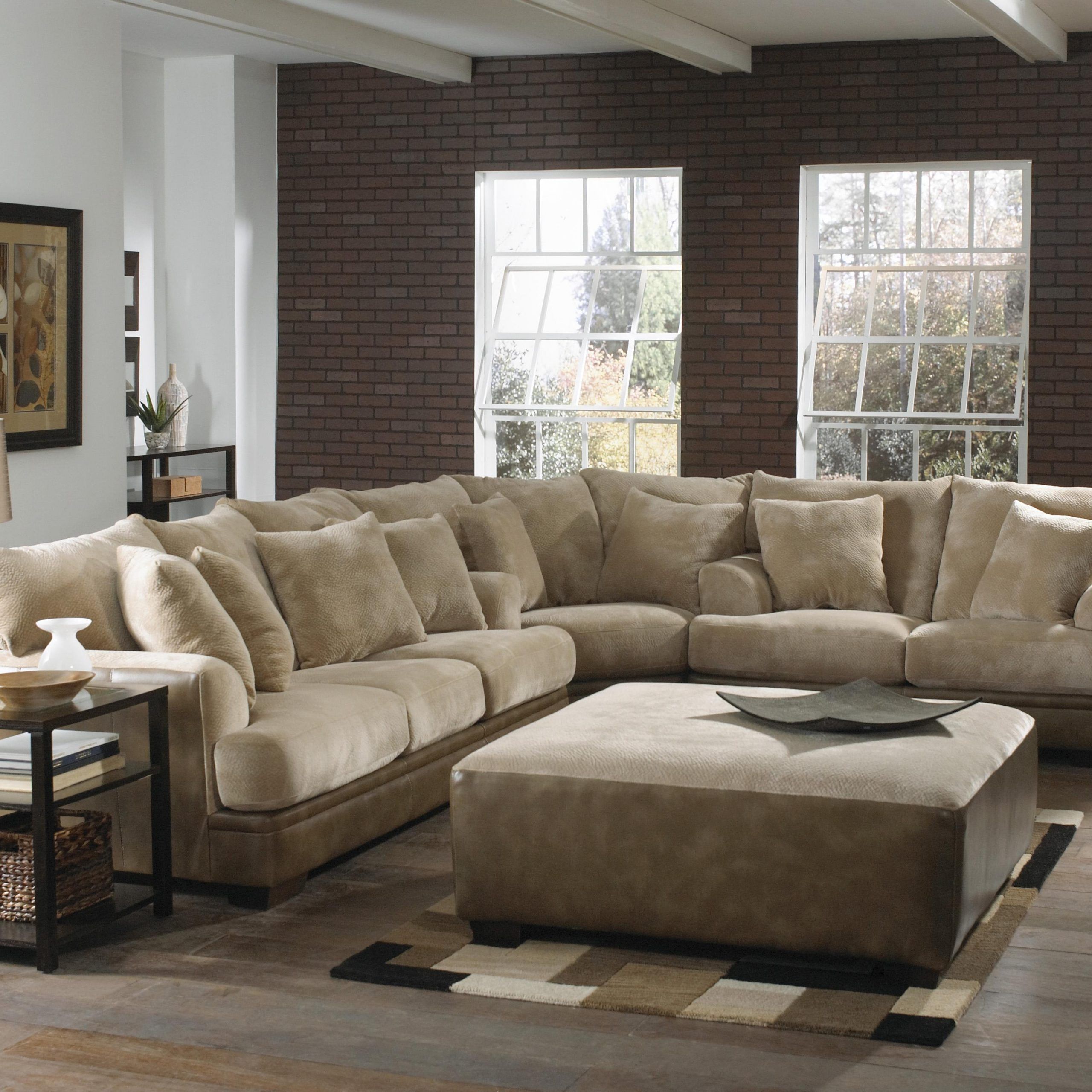 Large L Shaped Sectional Sofa With Left Side Loveseat Throughout Popular Hannah Left Sectional Sofas (View 8 of 25)