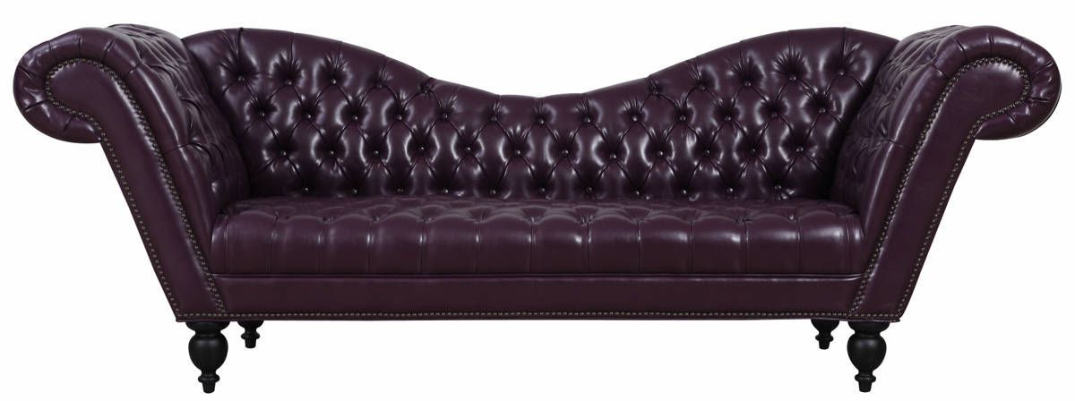 Most Current Ashford Eggplant Dark Brown Bonded Leather Wood Nailheads With Regard To 3Pc Bonded Leather Upholstered Wooden Sectional Sofas Brown (View 24 of 25)