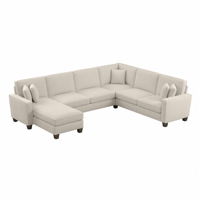 Featured Photo of 2024 Best of 102" Stockton Sectional Couches with Reversible Chaise Lounge Herringbone Fabric