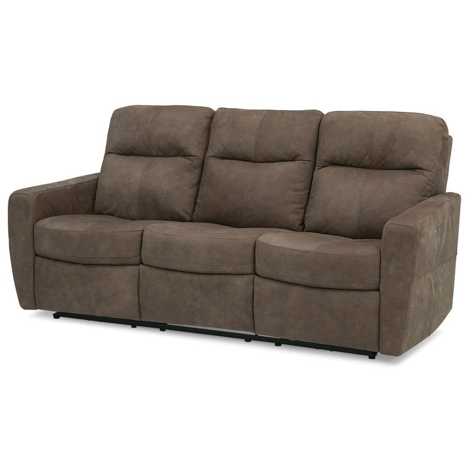 Most Popular Bennett Power Reclining Sofas Intended For Rockwood Spencer Contemporary Power Reclining Sofa With (Photo 4 of 15)