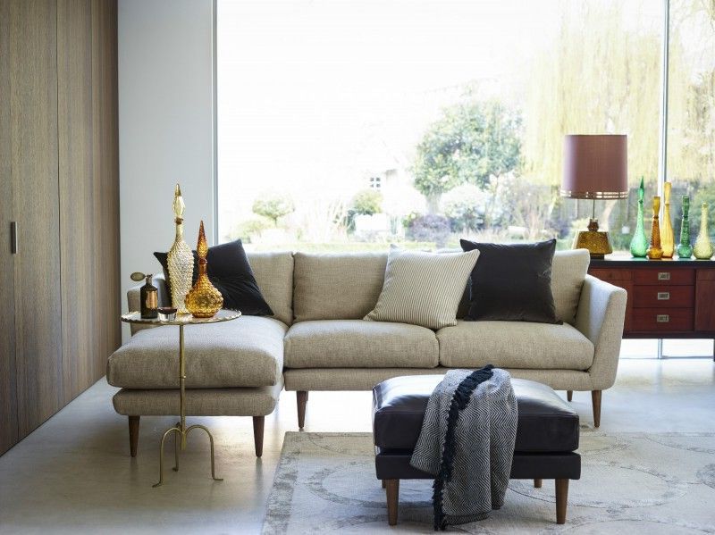 Most Popular Setoril Modern Sectional Sofa Swith Chaise Woven Linen Throughout The Holly Right Hand Chaise In Undyed Broad Weave Linen, £ (View 3 of 25)