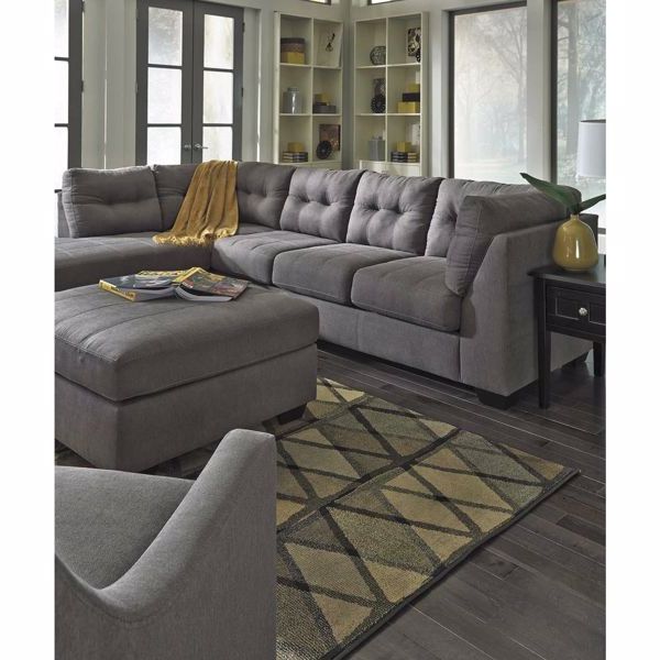 Most Recently Released 2pc Burland Contemporary Sectional Sofas Charcoal For Maier Charcoal 2 Piece Sectional With Laf Chaise 4520016 (Photo 15 of 25)