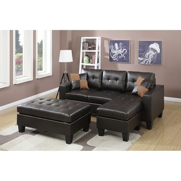 Most Recently Released Clifton Reversible Sectional Sofas With Pillows Within All In One Reversible Sectional Sofa With 2 Accent Pillows (View 15 of 25)