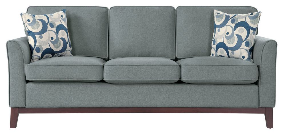 Most Recently Released Flett Sofa, Gray – Transitional – Sofas  Lexicon Home Throughout Riley Retro Mid Century Modern Fabric Upholstered Left Facing Chaise Sectional Sofas (Photo 24 of 25)