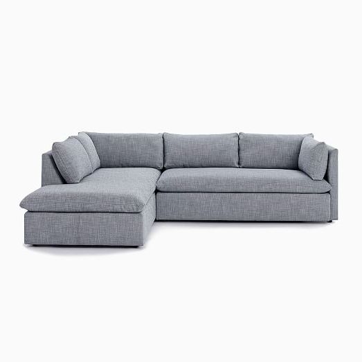Most Recently Released Shelter Set 1  Left Arm Sofa, Right Arm Terminal Chaise Regarding Dulce Right Sectional Sofas Twill Stone (View 7 of 25)