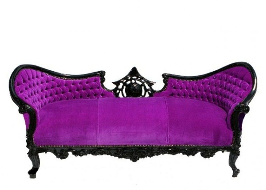 Newest The French Imperial Sofa Covered In Purple Velvet (View 23 of 25)