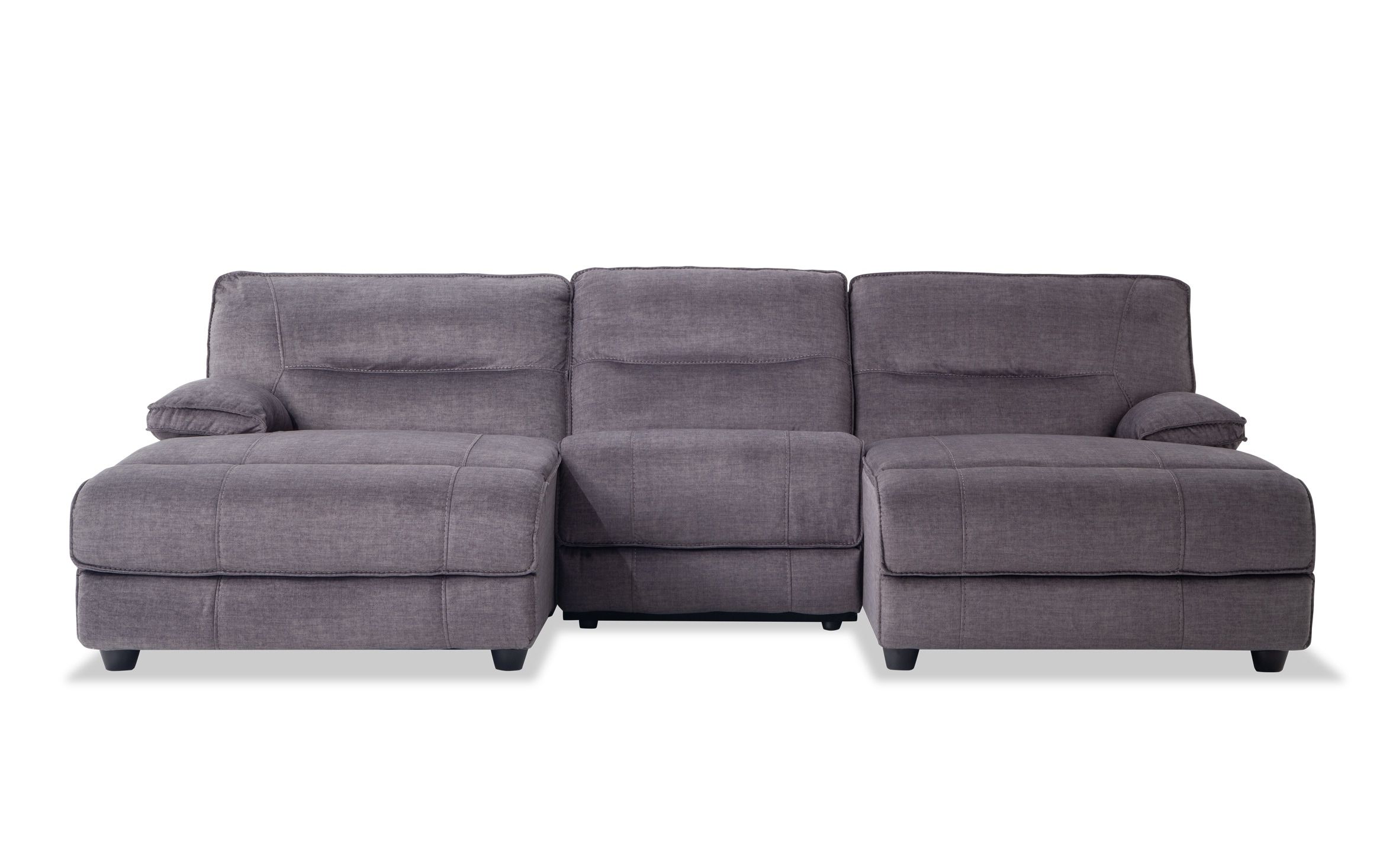 Pacifica Gray Power Reclining Sofas With 2018 Bobs Furniture Pacifica – Home Ideas And More (View 1 of 15)