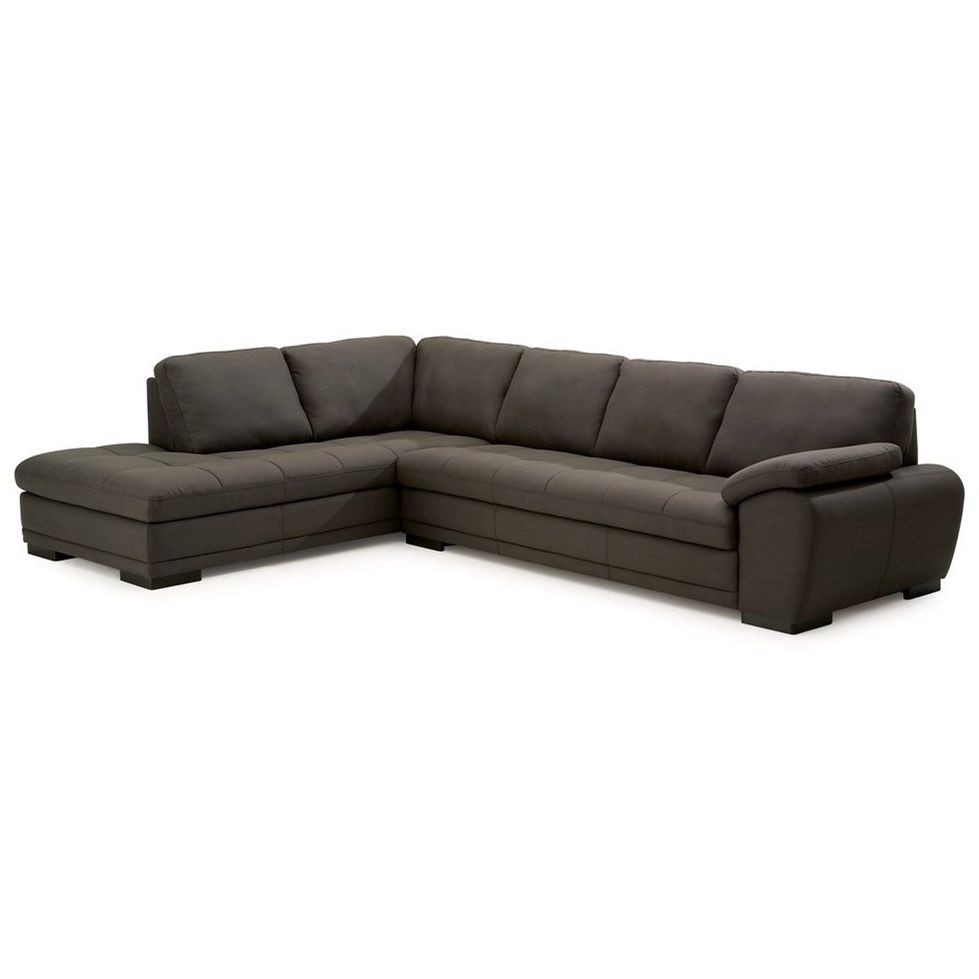 Palliser Miami Contemporary 2 Piece Sectional With Corner With Regard To Favorite 2pc Connel Modern Chaise Sectional Sofas Black (View 24 of 25)