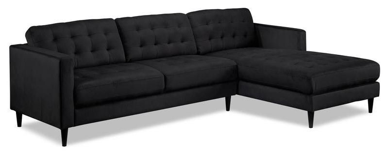 Popular 2pc Burland Contemporary Sectional Sofas Charcoal Regarding Paragon 2 Piece Sectional With Left Facing Chaise (View 16 of 25)