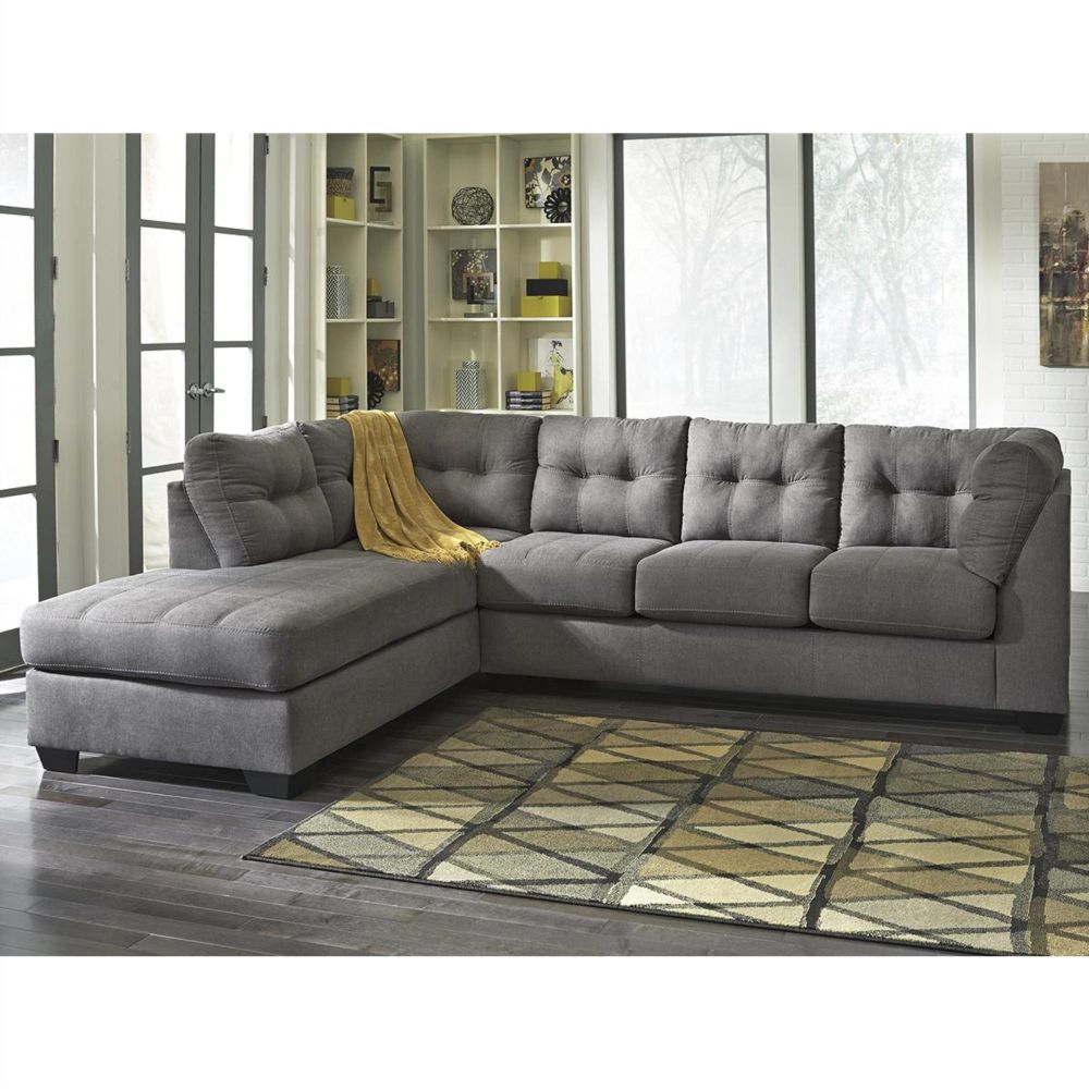 Preferred Signature Designashley Maier 2 Piece Sectional In In 2pc Burland Contemporary Sectional Sofas Charcoal (Photo 10 of 25)
