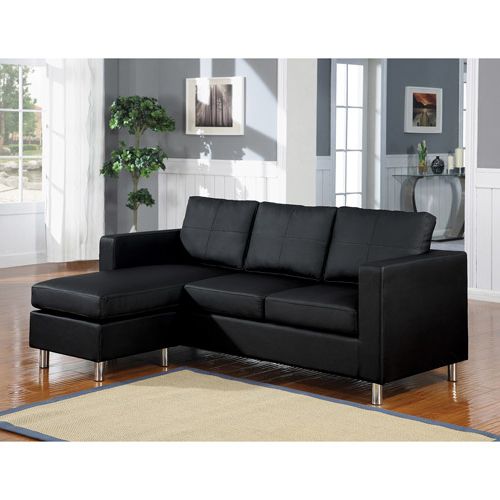 Sectional Sofa For Small Spaces – Homesfeed Inside Trendy Wynne Contemporary Sectional Sofas Black (View 10 of 25)