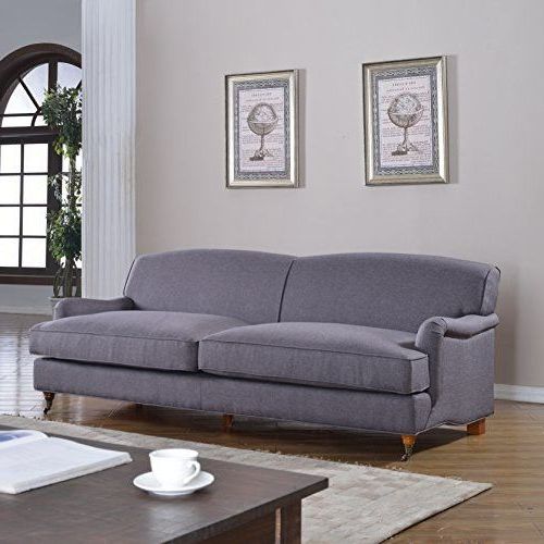 Setoril Modern Sectional Sofa Swith Chaise Woven Linen Regarding Well Liked Mid Century Grey Modern Sophisticated Large Linen Fabric (View 11 of 25)
