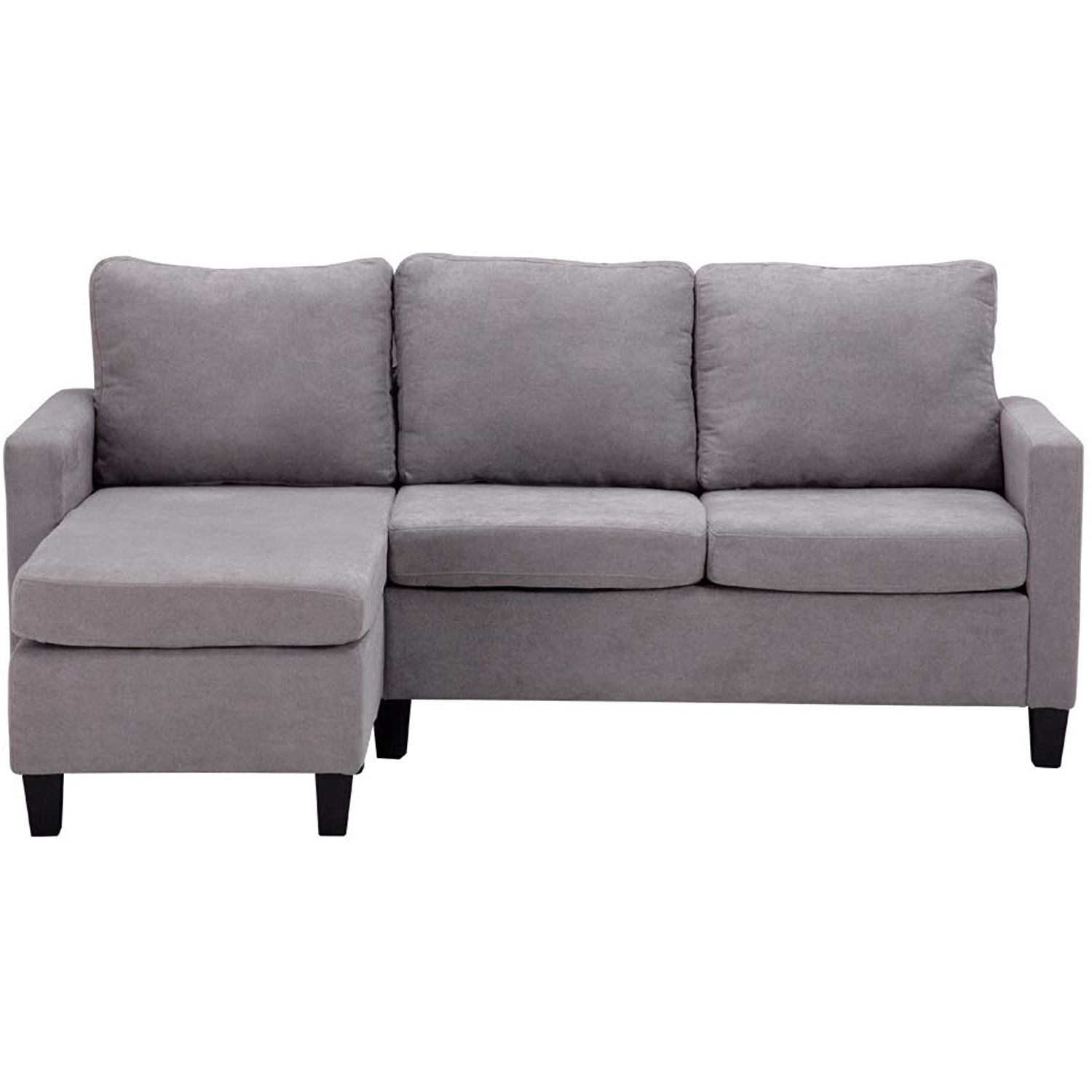 Trendy Amazon: Hmvlw Sofa Modern Tufted Apartment Sofa Mid For Dulce Mid Century Chaise Sofas Light Gray (Photo 22 of 25)