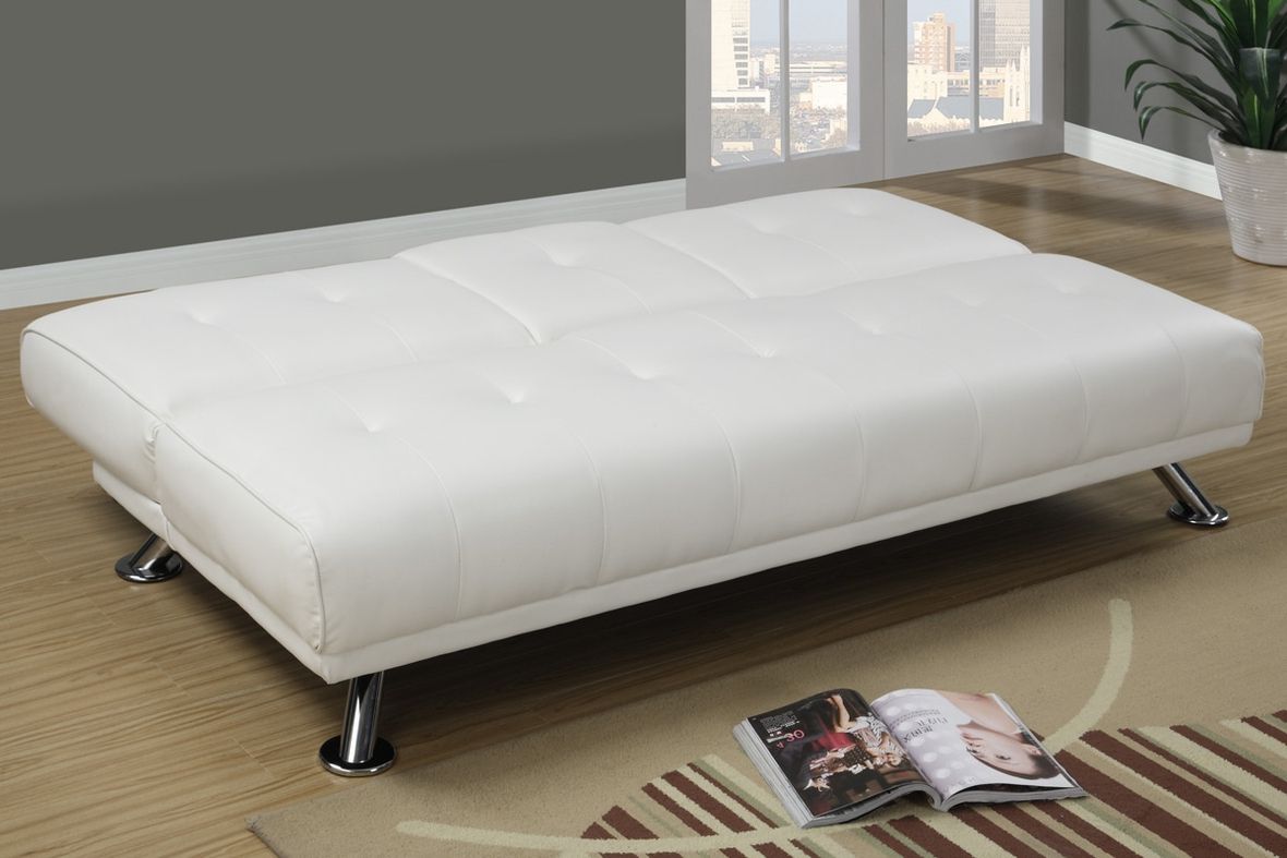 Twin Nancy Sectional Sofa Beds With Storage In Favorite White Leather Twin Size Sofa Bed – Steal A Sofa Furniture (Photo 16 of 25)