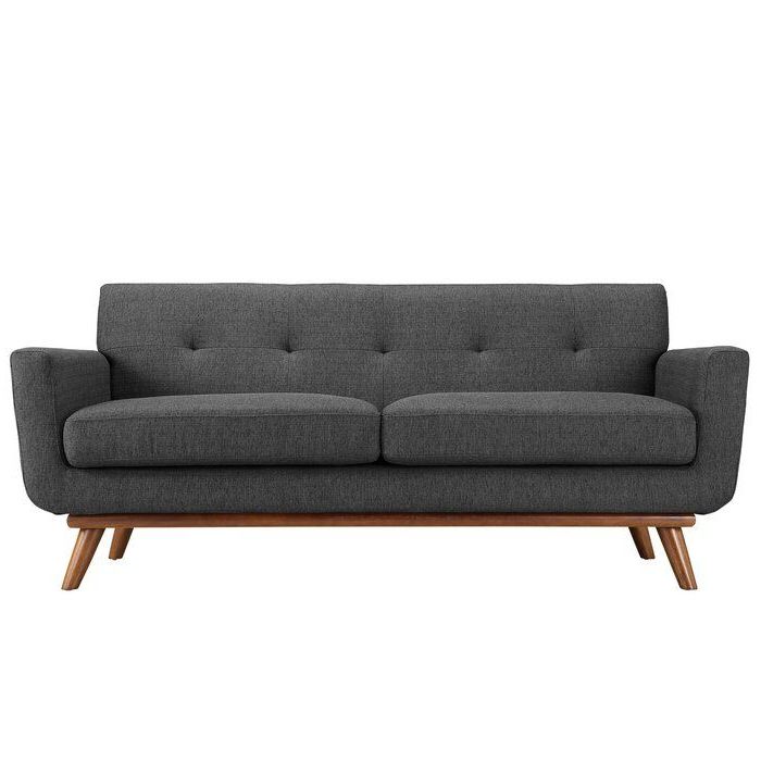 Upholstered Sofa, Love Pertaining To Riley Retro Mid Century Modern Fabric Upholstered Left Facing Chaise Sectional Sofas (Photo 4 of 25)