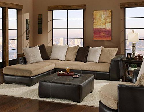 Widely Used Chelsea Home Furniture Amherst 2 Piece Sectional, San Intended For 2pc Luxurious And Plush Corduroy Sectional Sofas Brown (Photo 8 of 25)