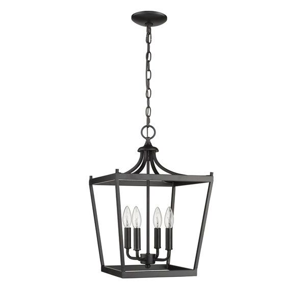 2019 Acclaim Lighting Kennedy Chandelier – 4 Light – Matte Pertaining To Isle Matte Black Four Light Chandeliers (View 1 of 15)