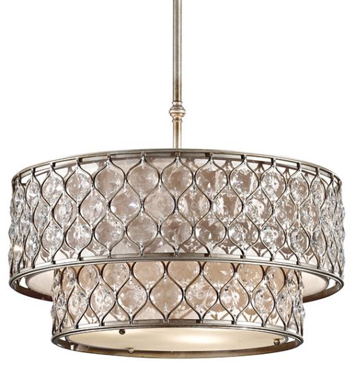 Best And Newest F2707 6Bus 6 Light Chandelier Burnished Silver – Snippets Regarding Burnished Silver 25 Inch Four Light Chandeliers (View 13 of 15)