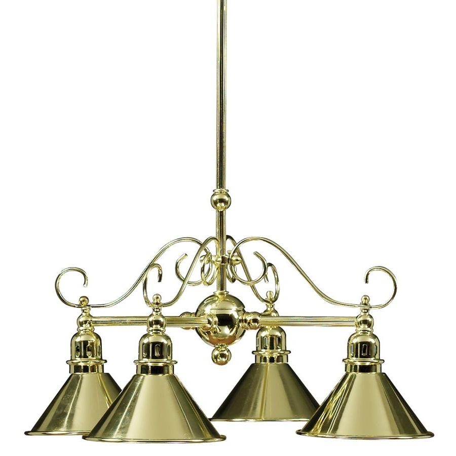 Current Brass Four Light Chandeliers For Portfolio 16 In 4 Light Polished Brass Mini Chandelier At (View 11 of 15)
