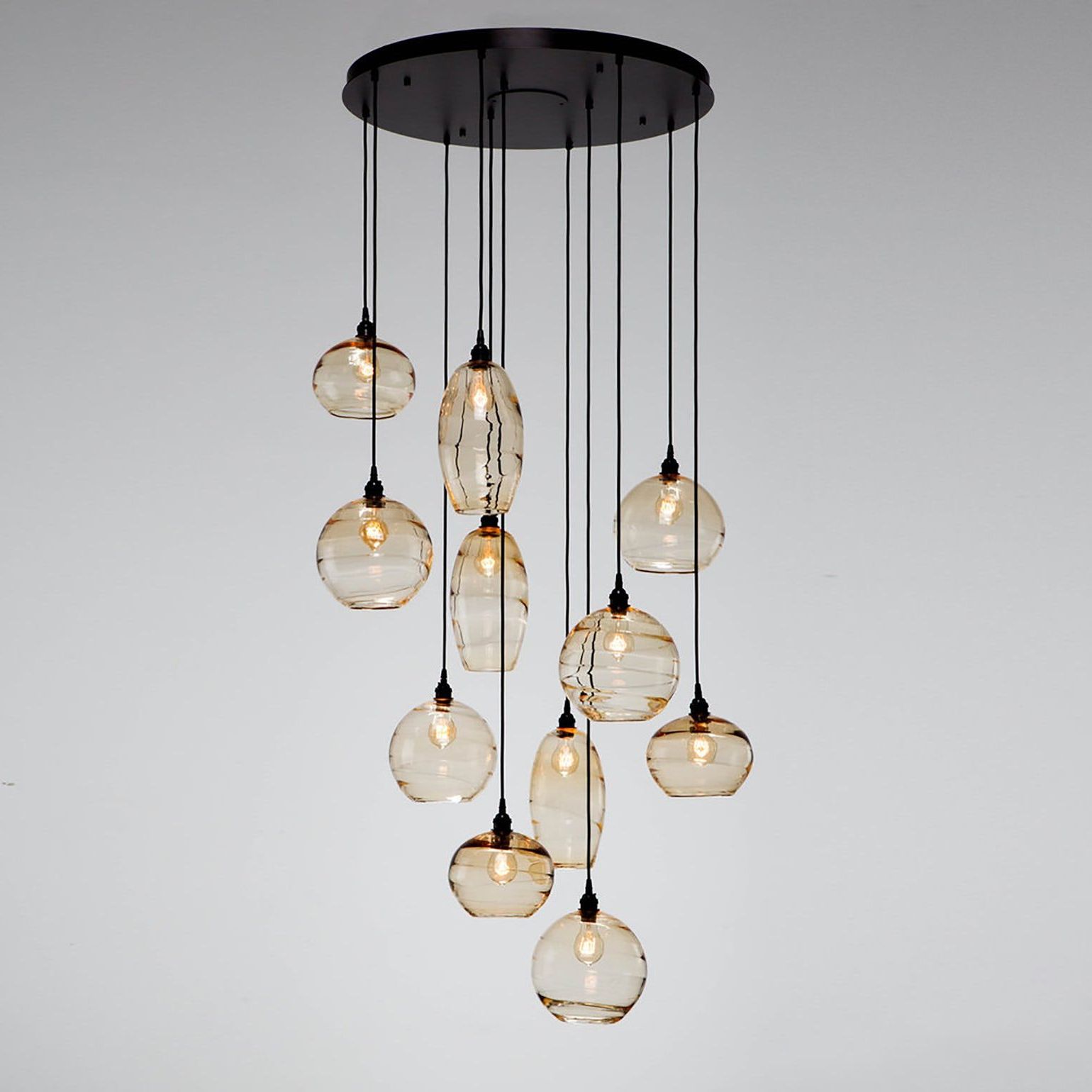 Current Misto Large Round Multi Port Chandelier – Contemporary In Multicolor 15 Inch Six Light Chandeliers (View 3 of 15)