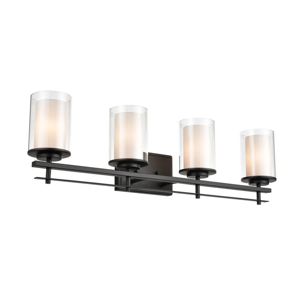 Fashionable Matte Black Four Light Chandeliers For Millennium Lighting 31 In (View 4 of 15)