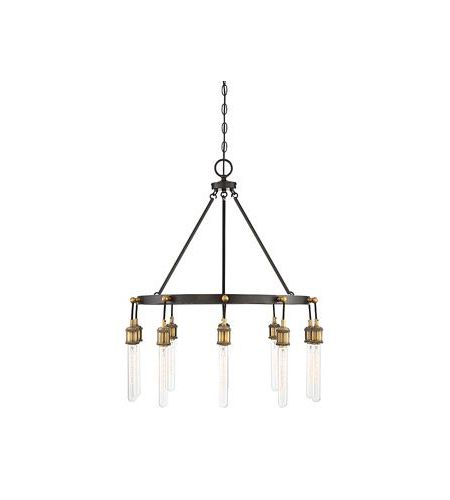 Favorite Black And Brass 10 Light Chandeliers For Savoy House 1 2904 10 51 Campbell 10 Light 28 Inch Vintage (View 8 of 15)