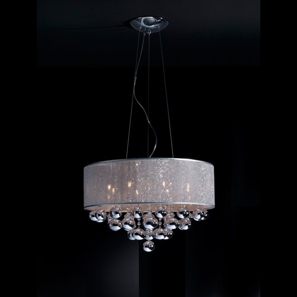 Favorite En Vogue Lighting 8 Light Pendant Made Of Polished Steel With Steel Eight Light Chandeliers (View 15 of 15)